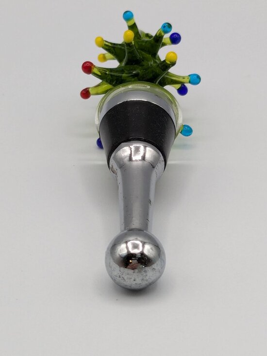 Pier One Christmas Tree Wine Stopper, 4.5" - Picture 5 of 8